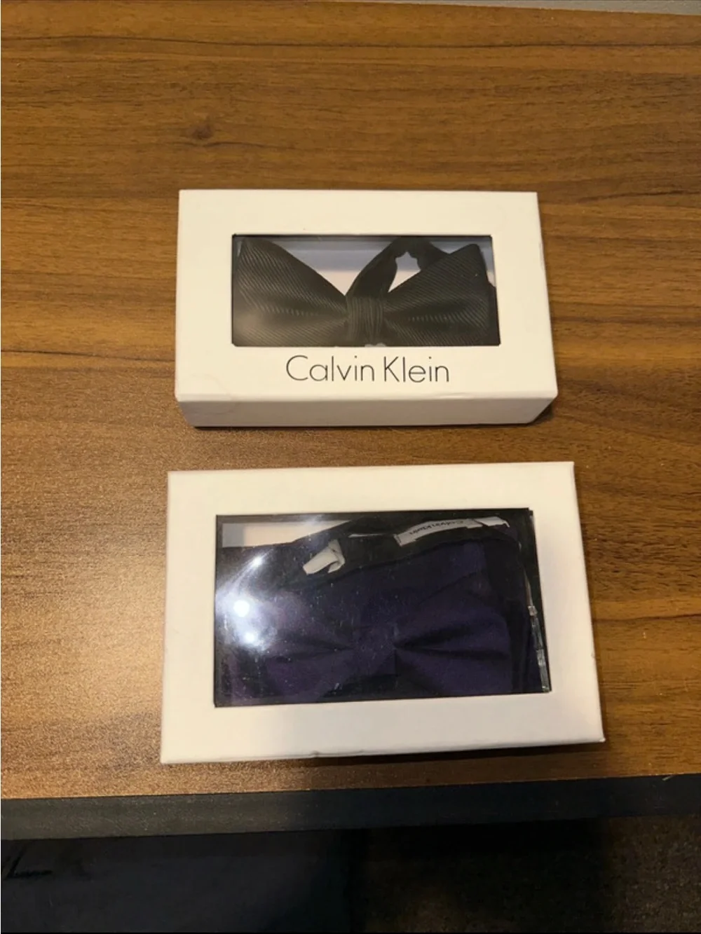 Calvin Klein Purple Men's Bow Tie